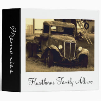 Heirloom Vintage Truck Family Photo Album Binder