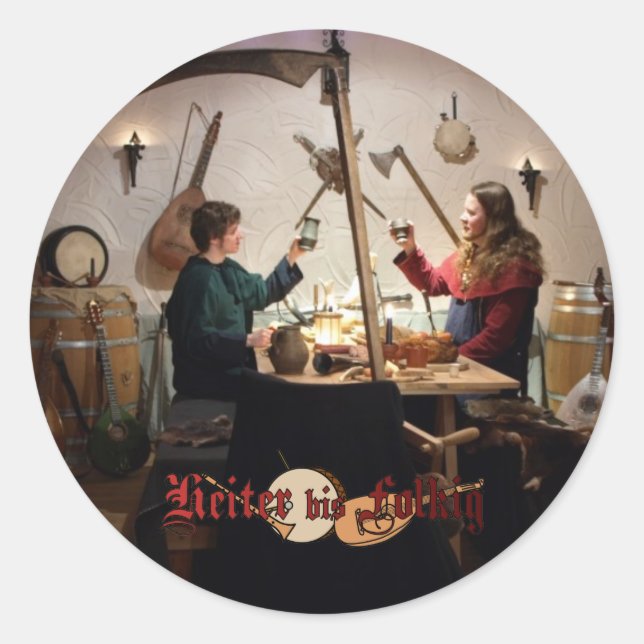 Heiter to Folkig sticker "Death was there" (Front)
