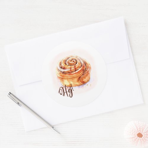 Hej Kanelbullar Fika Sticker