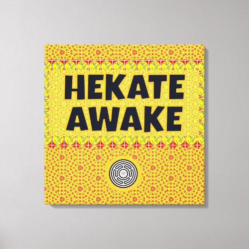 Hekate Awake Strophalos Iynx Seal Key Sigil Canvas Print