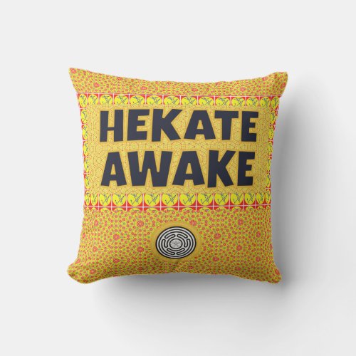 Hekate Awake Strophalos Iynx Seal Key Sigil Outdoor Pillow