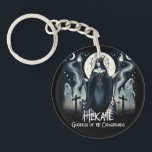 Hekate Goddess of the Crossroads Ghostly Spirits Keychain<br><div class="desc">Customize with any text if desired.</div>