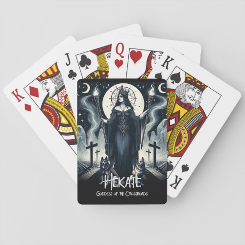 Hekate Goddess of the Crossroads Ghostly Spirits Poker Cards