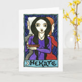 Hekate Greeting Card (Yellow Flower)