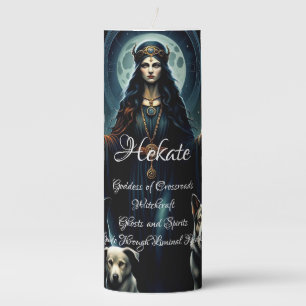 Hekate pillar candle