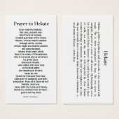 Hekate Prayer Card (Front & Back)
