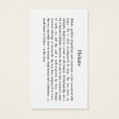 Hekate Prayer Card (Back)