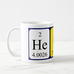 Hekla periodic table name mug