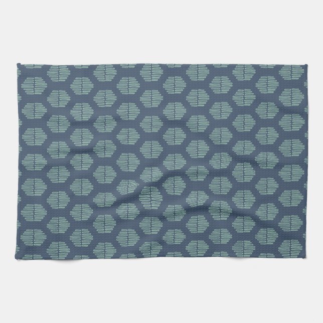 Hekse Teal + Blue  Kitchen Towel (Horizontal)