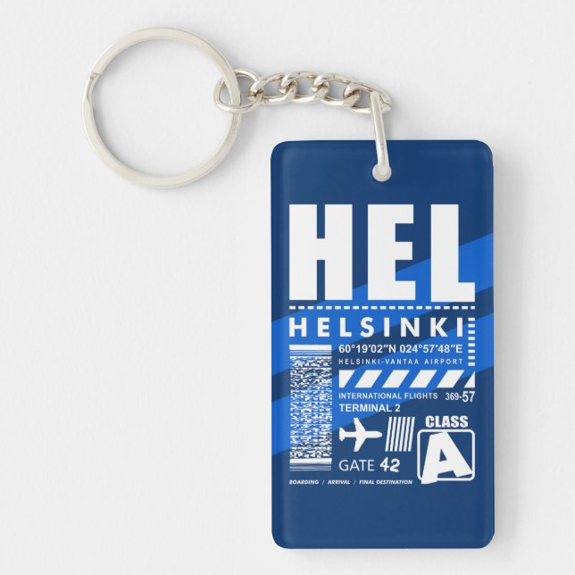 HEL Helsinki Airport Keychain (Front)