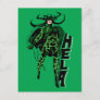 Hela Character Typography Art Postcard