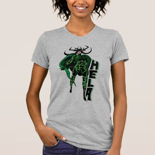 Hela Character Typography Art T_Shirt