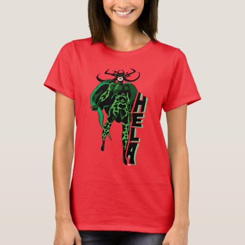 Hela Character Typography Art T_Shirt