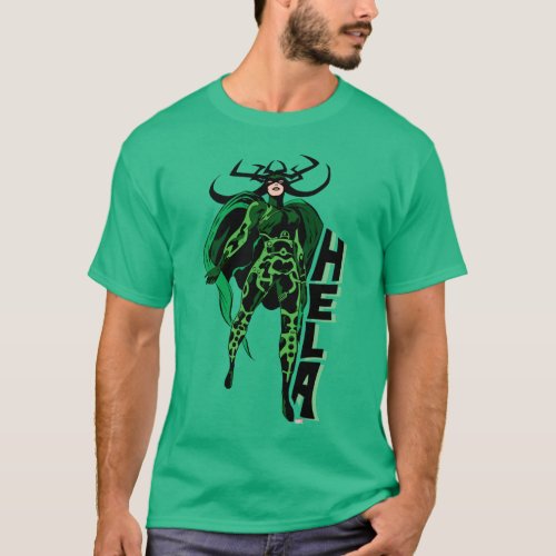 Hela Character Typography Art T_Shirt