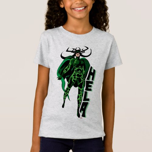 Hela Character Typography Art T_Shirt