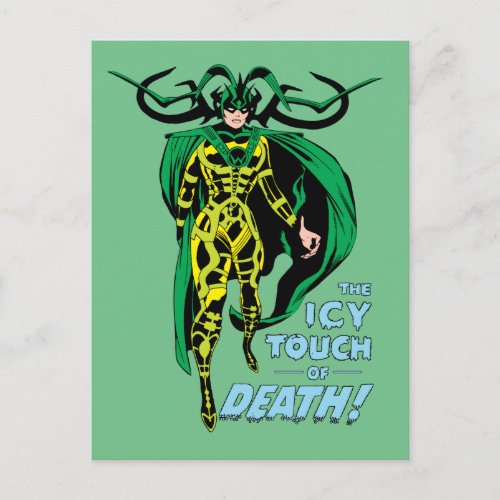 Hela The Icy Touch of Death Postcard