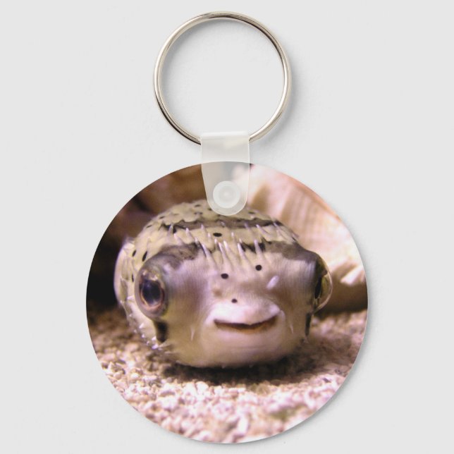 Helaine's Blowfish Pufferfish Keychain (Front)