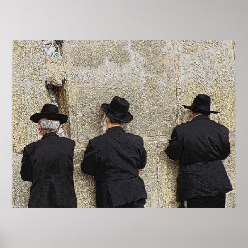 Helaine's Western (wailing) Wall Poster by hawkysmom at Zazzle