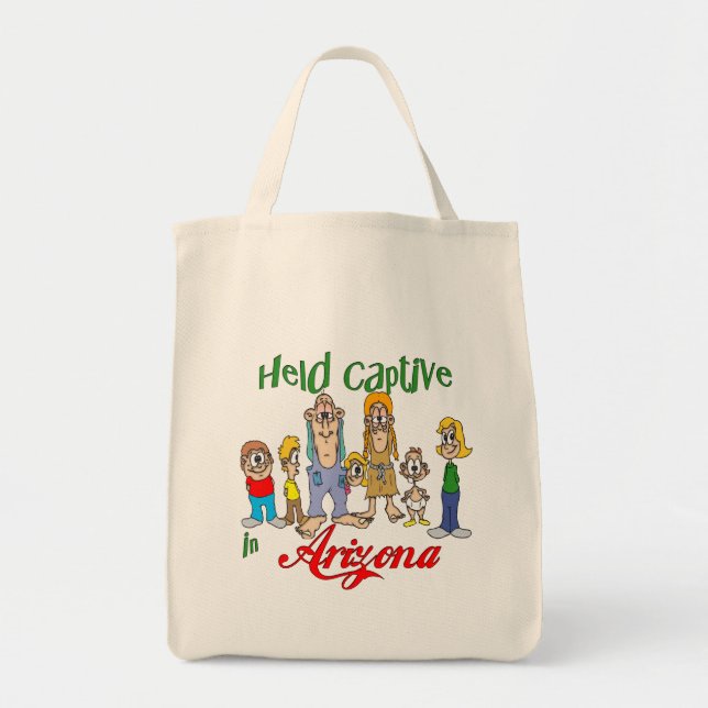 Held Captive in Arizona Tote Bag (Front)