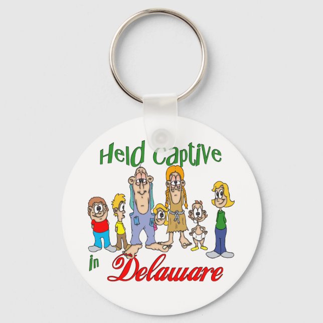 Held Captive in Delaware Keychain (Front)