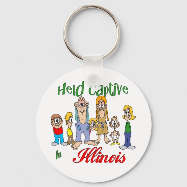 Held Captive in Illinois Keychain (Front)