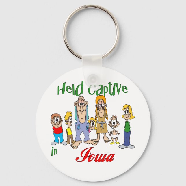 Held Captive in Iowa Keychain (Front)