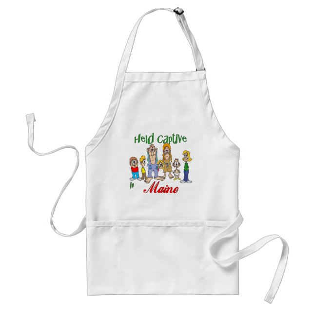 Held Captive in Maine Adult Apron (Front)