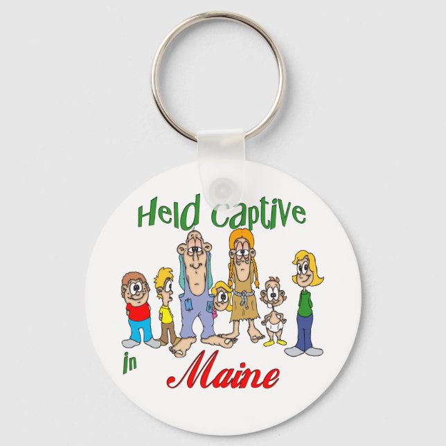 Held Captive in Maine Keychain (Front)