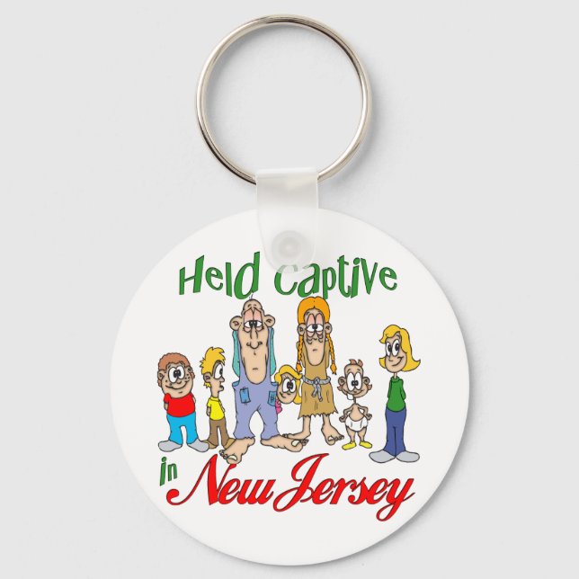 Held Captive in New Jersey Keychain (Front)