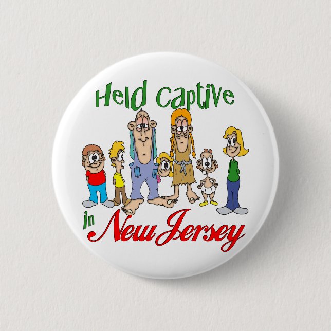 Held Captive in New Jersey Pinback Button (Front)