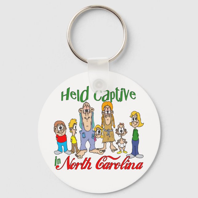 Held Captive in North Carolina Keychain (Front)