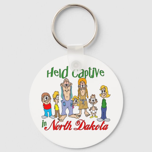 Held Captive in North Dakota Keychain (Front)