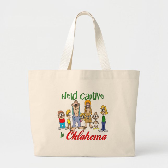 Held Captive in OKlahoma Large Tote Bag (Front)