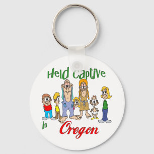 Held Captive in Oregon Keychain