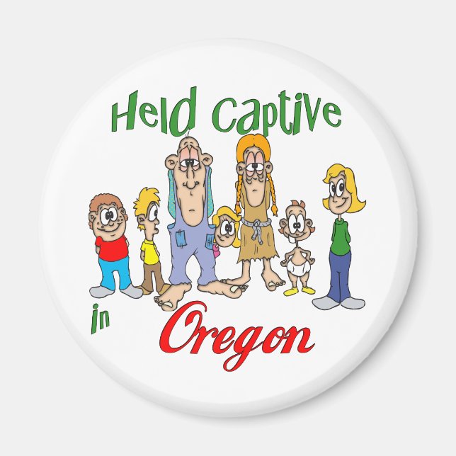 Held Captive in Oregon Magnet (Front)
