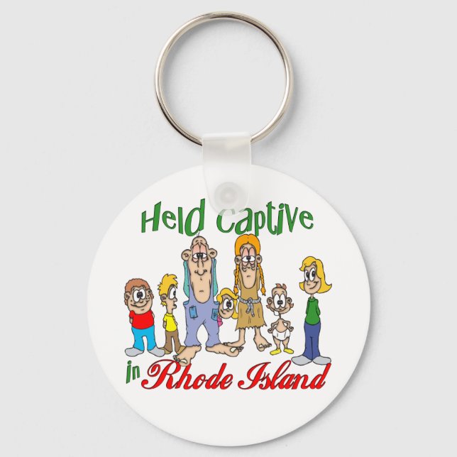 Held Captive in Rhode Island Keychain (Front)