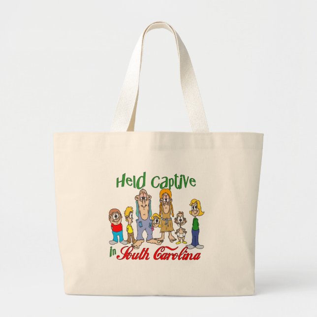 Held Captive in South Carolina Large Tote Bag (Front)