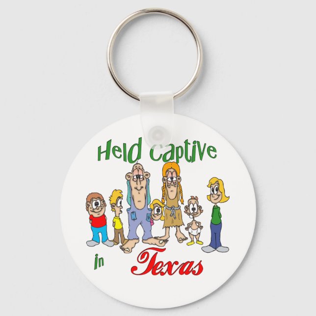 Held Captive in Texas Keychain (Front)