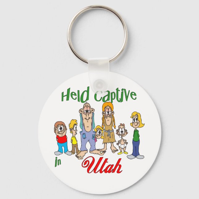 Held Captive in Utah Keychain (Front)