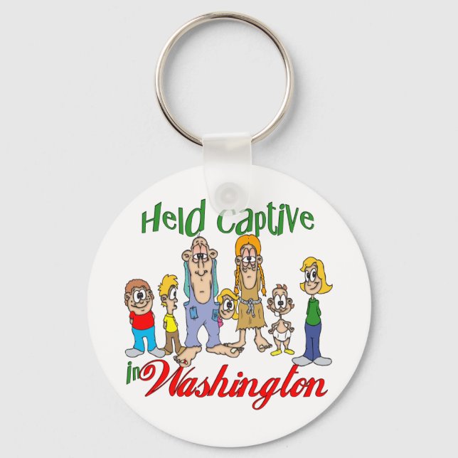 Held Captive in Washington Keychain (Front)
