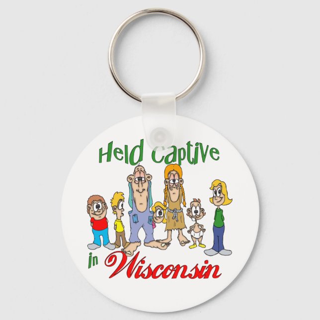 Held Captive in Wisconsin Keychain (Front)