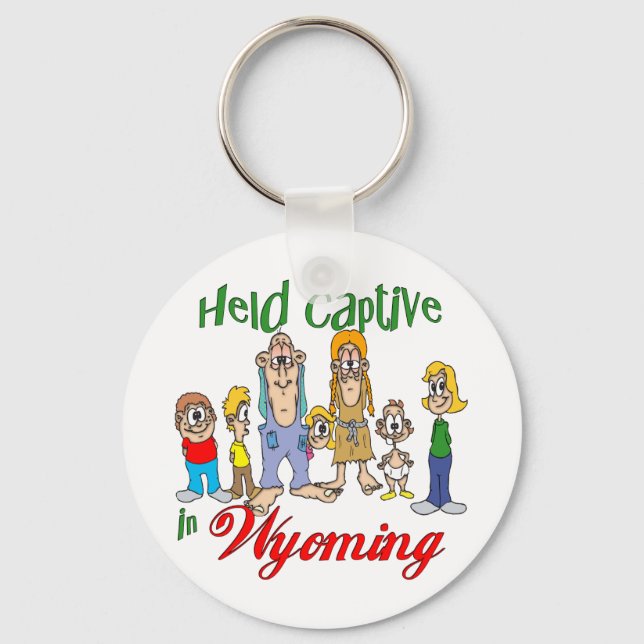 Held Captive in Wyoming Keychain (Front)