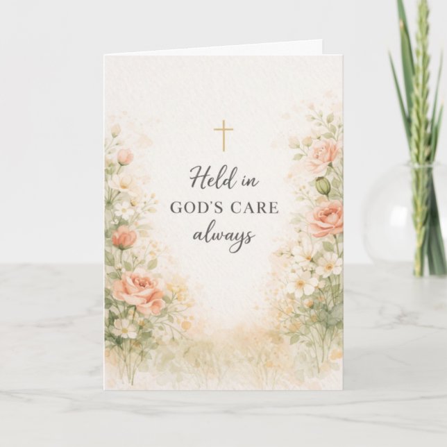 Held in God's Care Mother's Day Card (Front)
