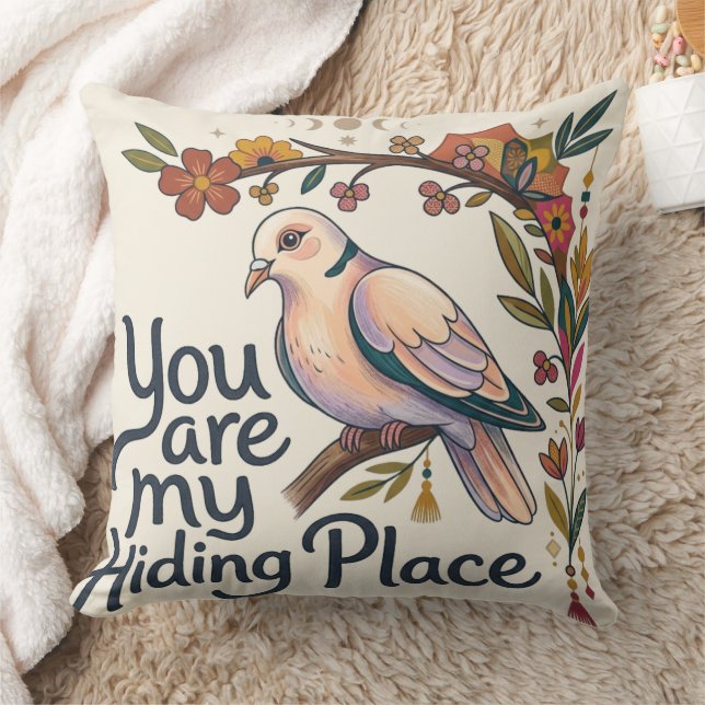 Held in Stillness Throw Pillow (Blanket)