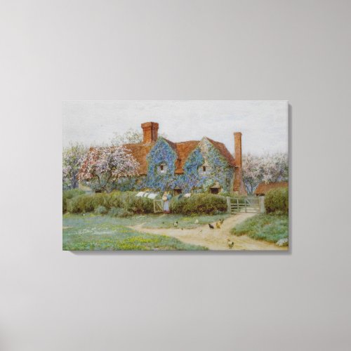 Helen Allingham Buckinghamshire House at Penn Stre Canvas Print