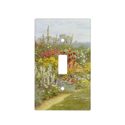 Helen Allingham Vintage A Herbaceous Border Light Switch Cover