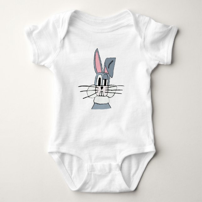 Helen Bunny Baby One-sie Baby Bodysuit (Front)