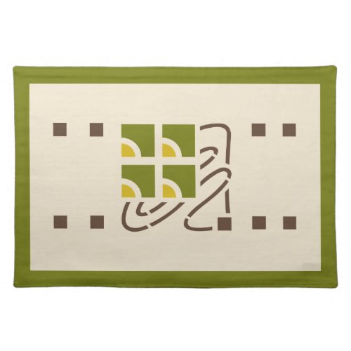 Helen Foster Checkerberry design Placemat