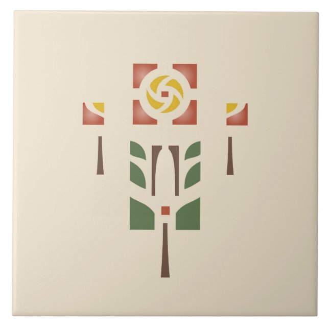 Helen Foster "Tea Rose" Tile (Front)