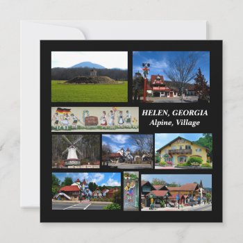 Helen  Georgia Alpine Village Flat Card by paul68 at Zazzle